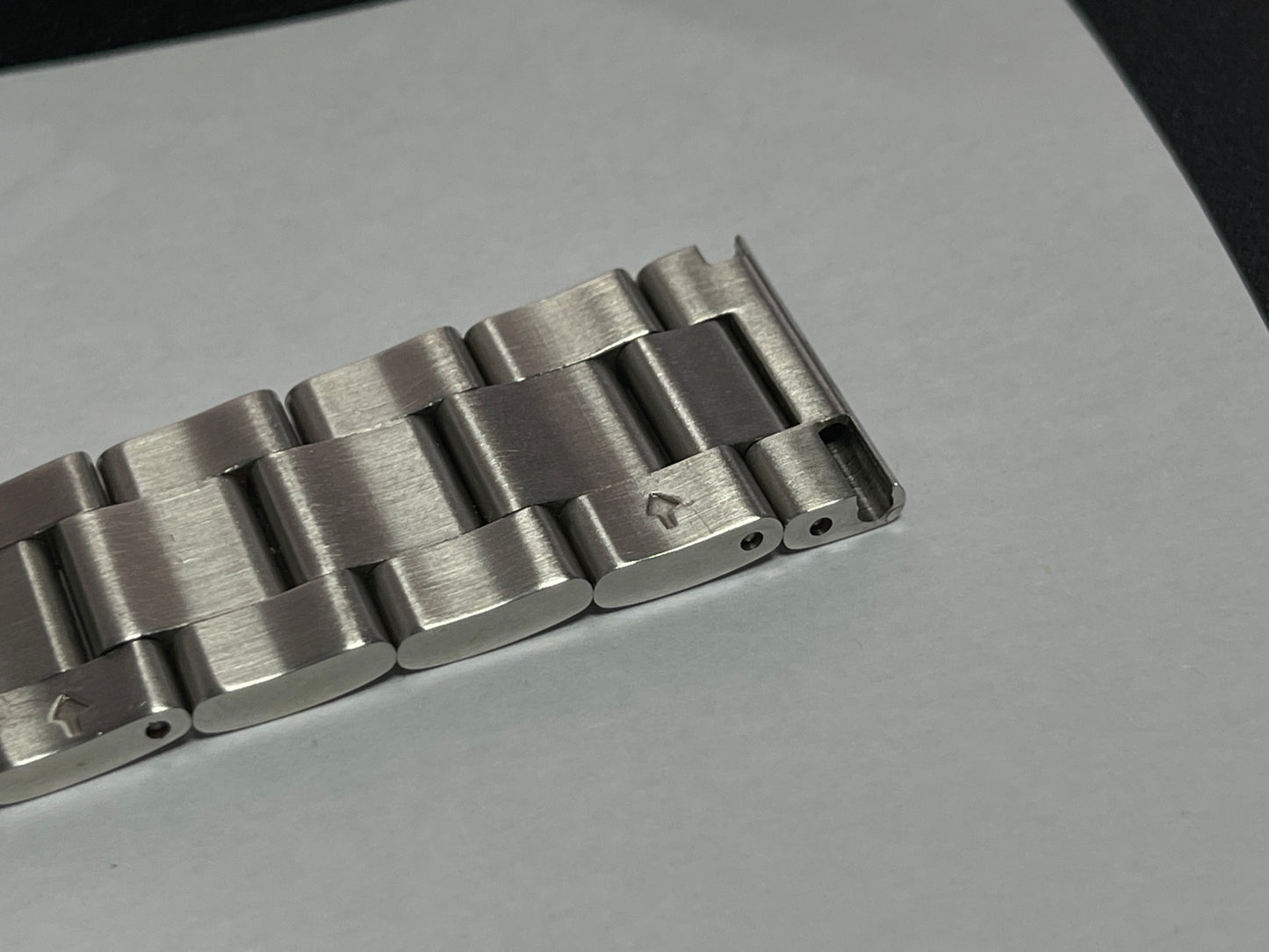 Solid steel bracelet.