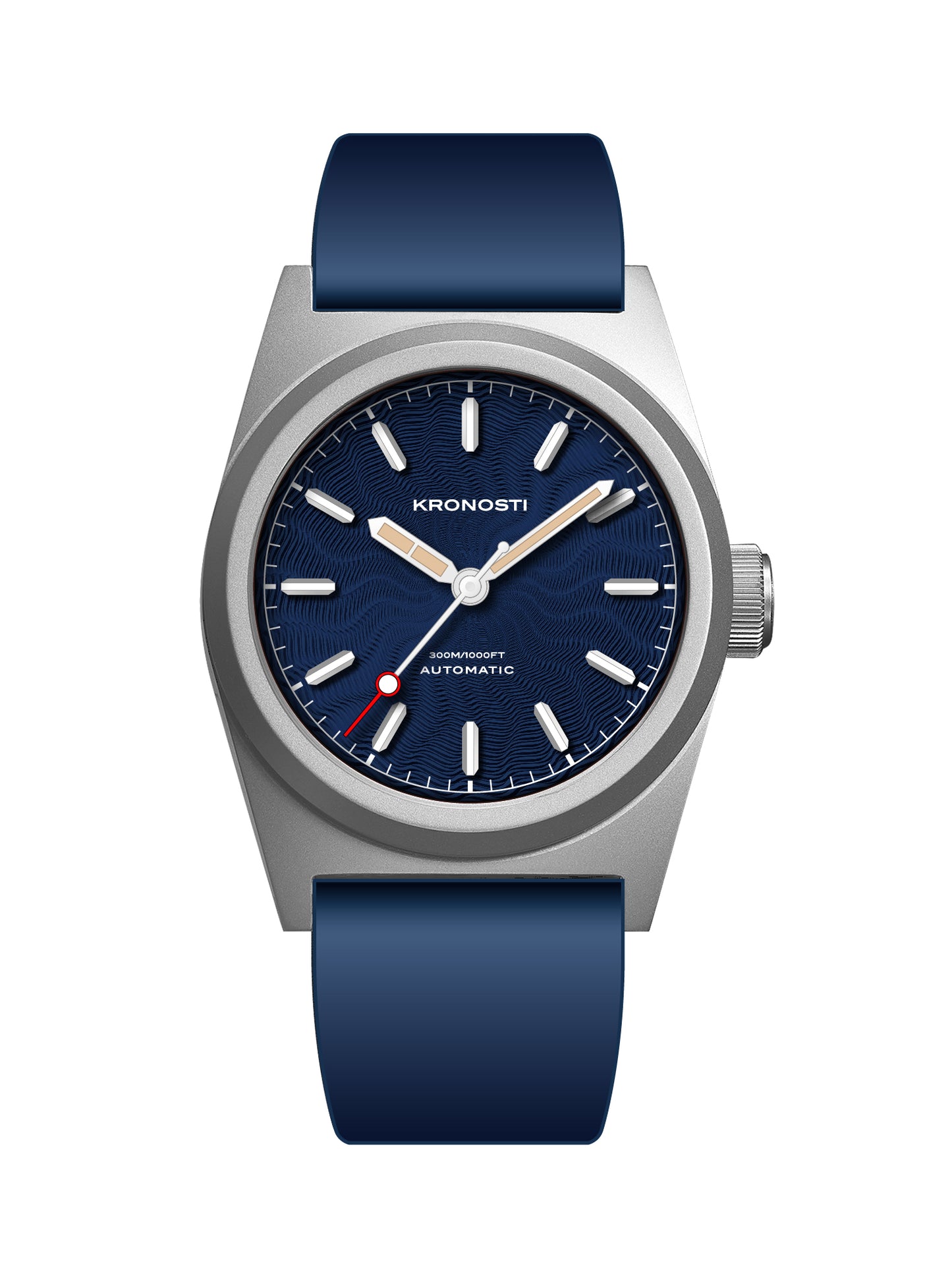 KRONOSTI Shark Shadow Diver – Guilloché Dial (No-Date)