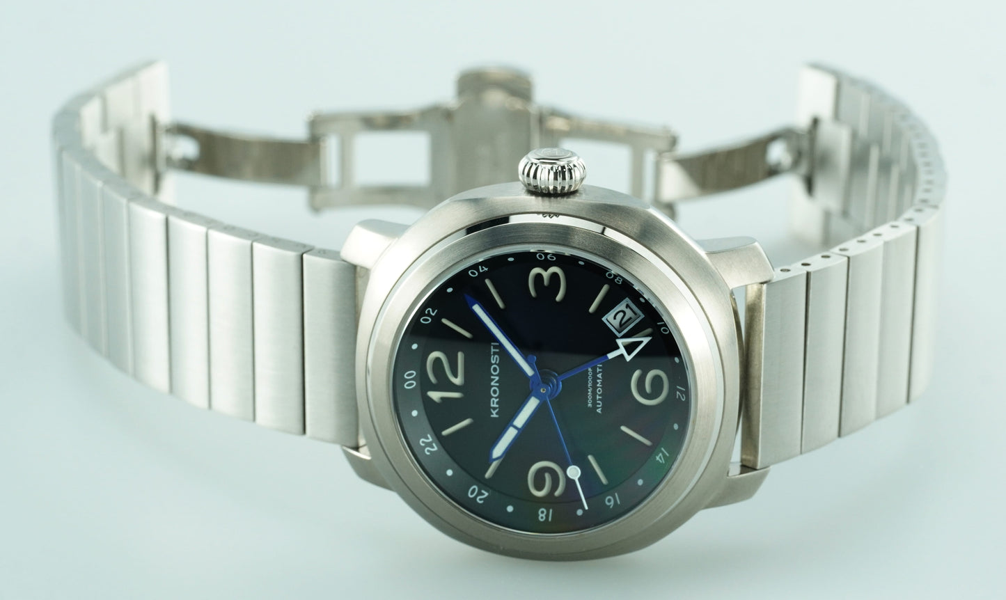 Solid steel bracelet.