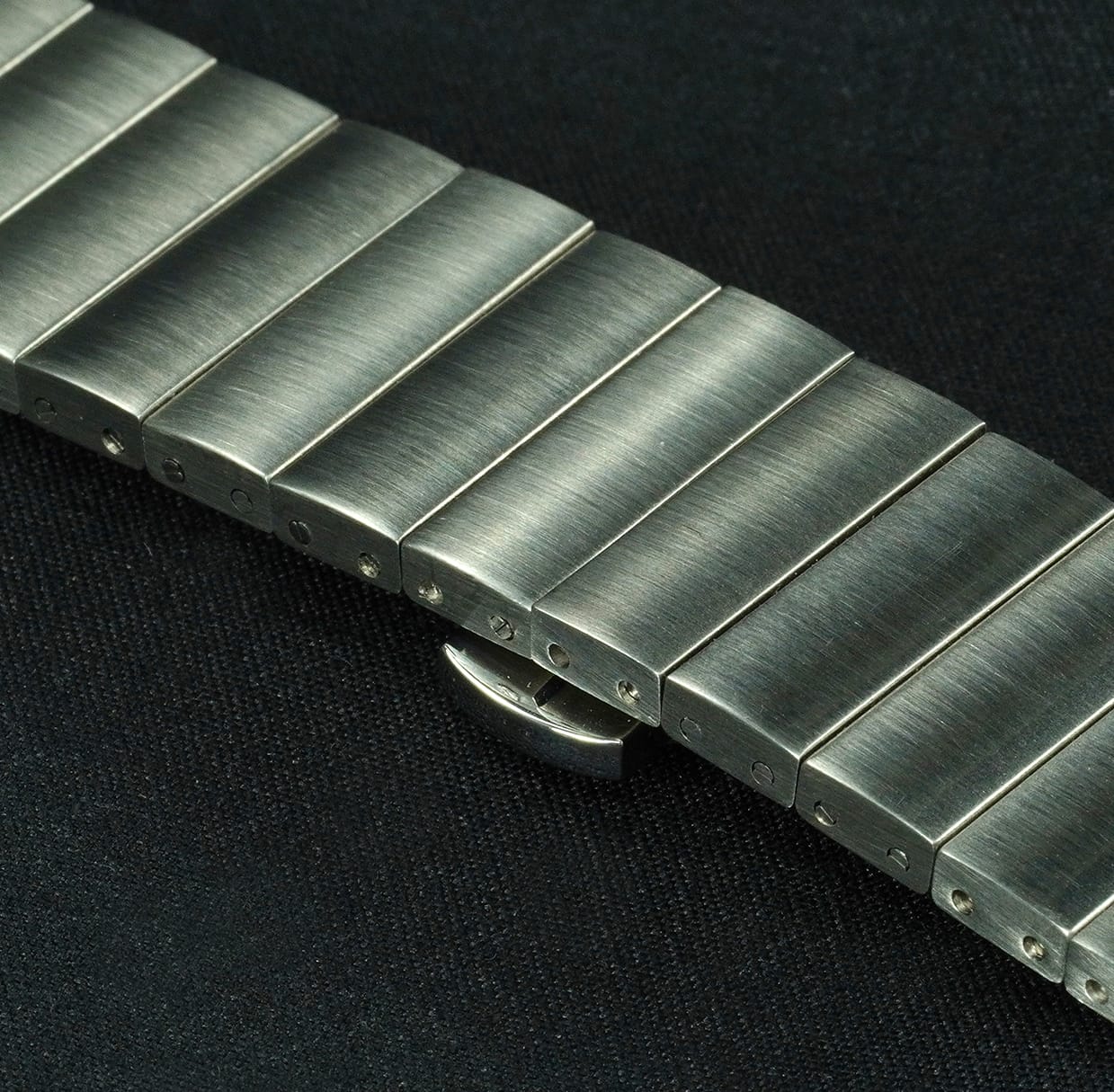Solid steel bracelet.
