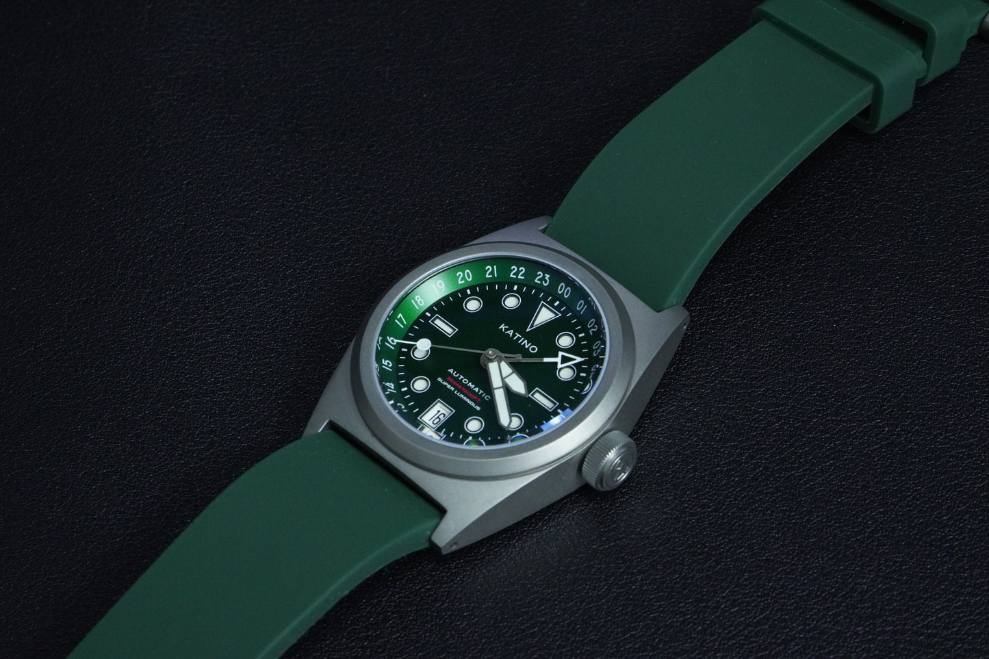 KRONOSTI Shark Shadow Diver – GMT Sunburst Blue