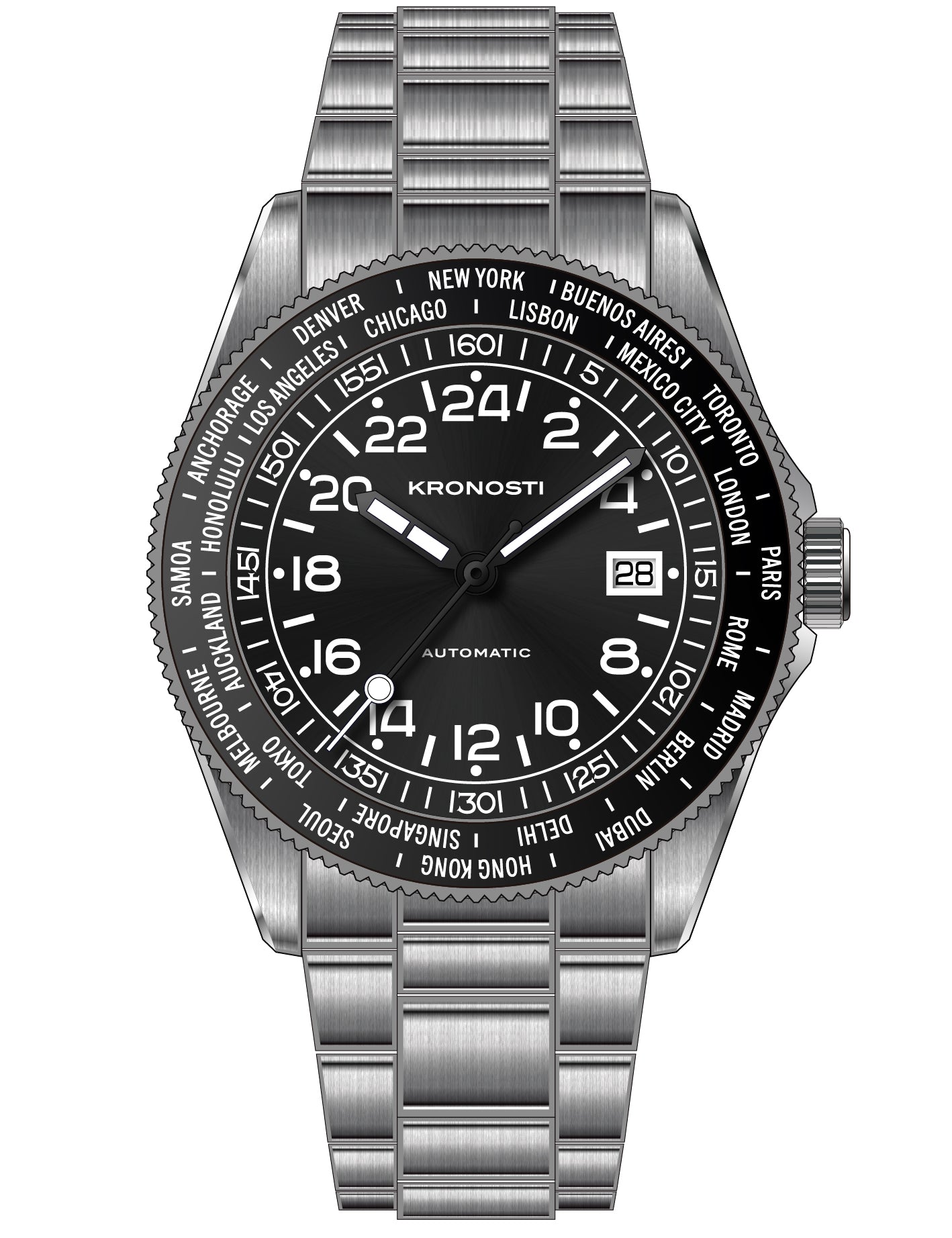 KRONOSTI Deep Explorer – Radial 24H Dial