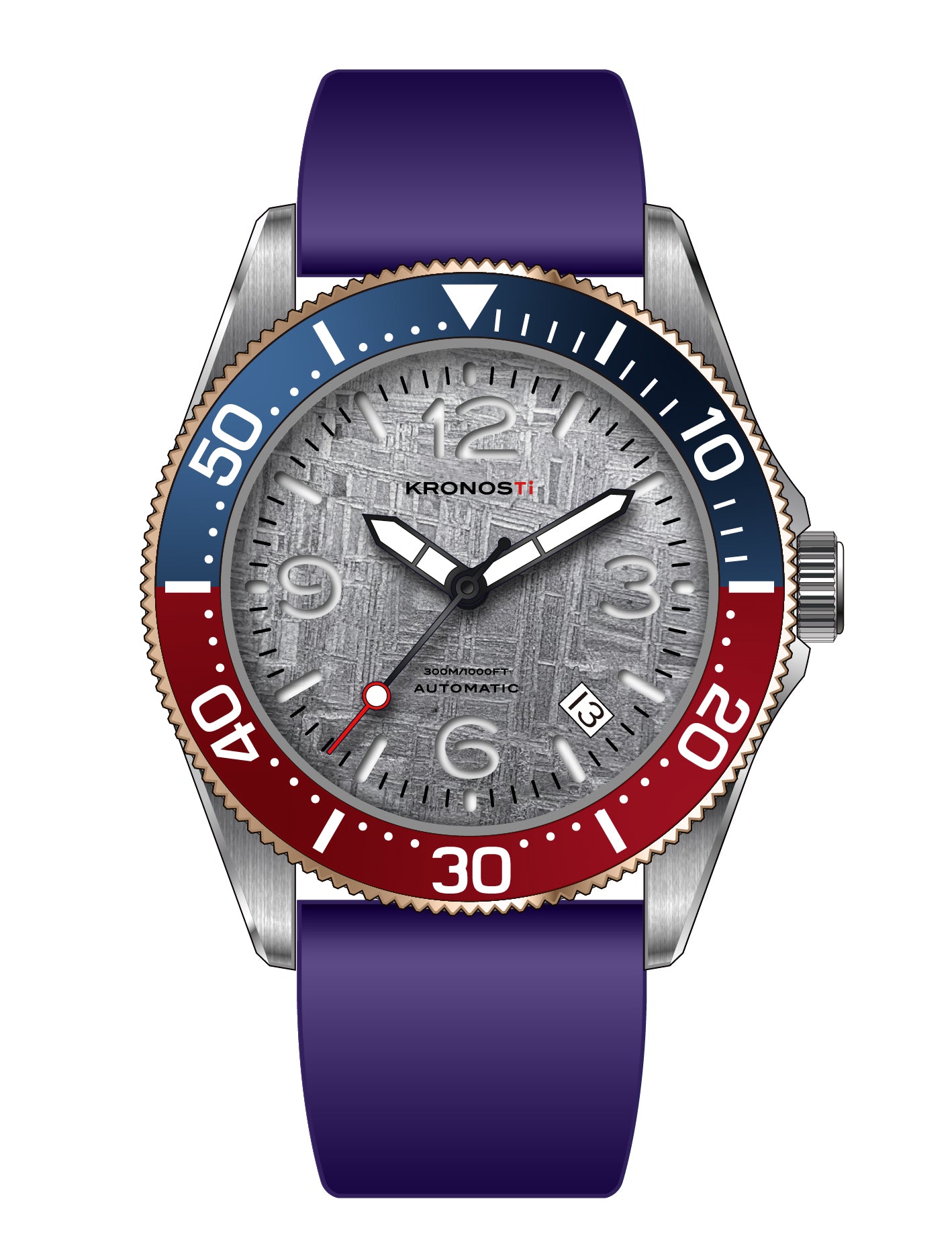 KRONOSTI Deep Explorer – Meteorite Dial (Three-Hand with Date)