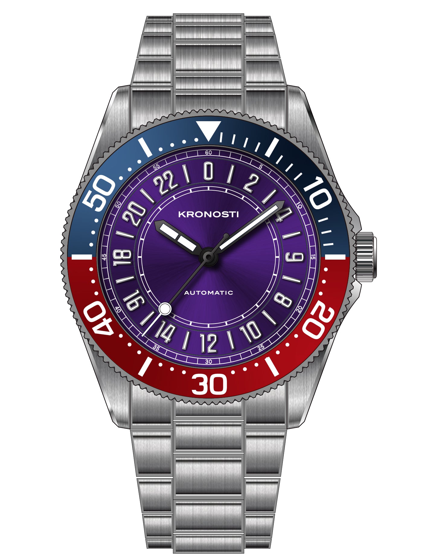 KRONOSTI Deep Explorer – 24H World Timer