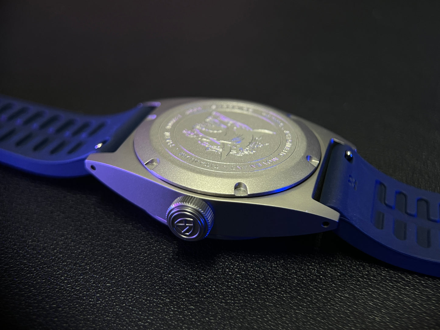 KRONOSTi pre-sale item NH38 Titanium Watch Rubber strap 03