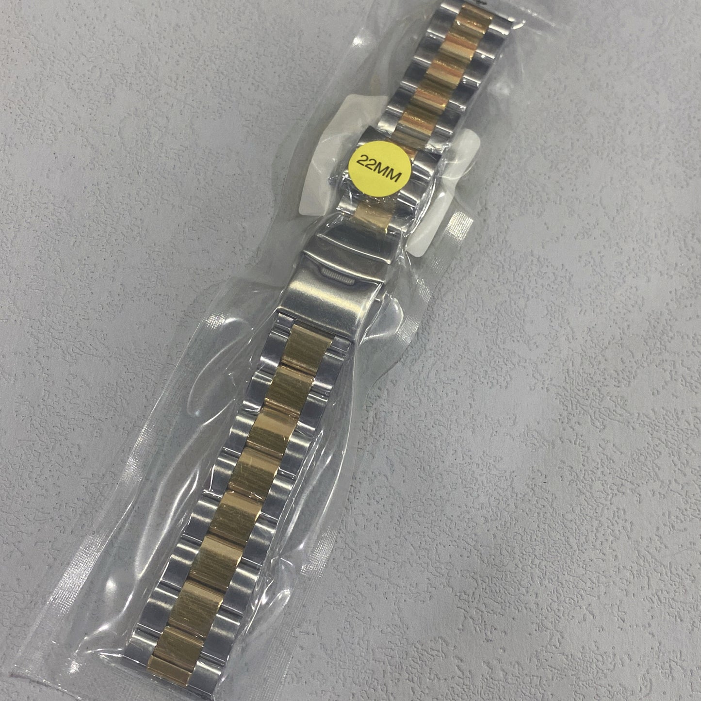 Solid steel bracelet.
