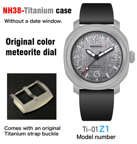 KRONOSTI Limited Edition Meteorite Dial Automatic Men’s Watch | 300M Titanium Diver