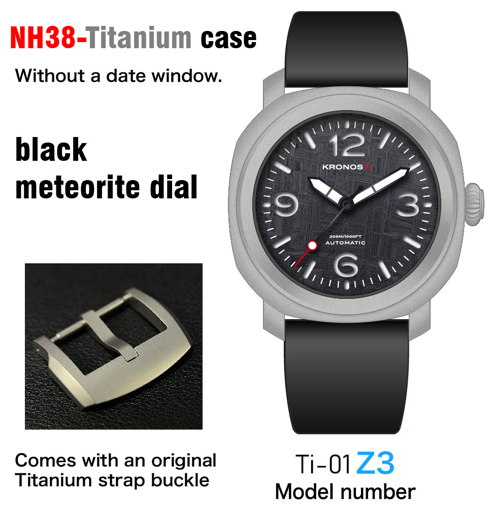 KRONOSTI Limited Edition Meteorite Dial Automatic Men’s Watch | 300M Titanium Diver