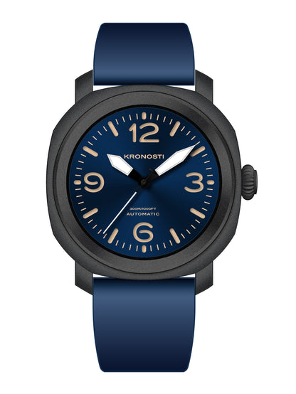 KRONOSTI Voyager Horizon – Three-Hand Black Titanium