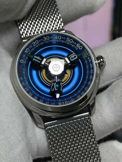 Time Shuttle Mechanical Watch – Redefining Time | Split-Color Chapter Ring