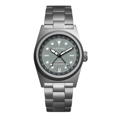 KRONOSTI Shark Shadow Diver – GMT Sunburst Black