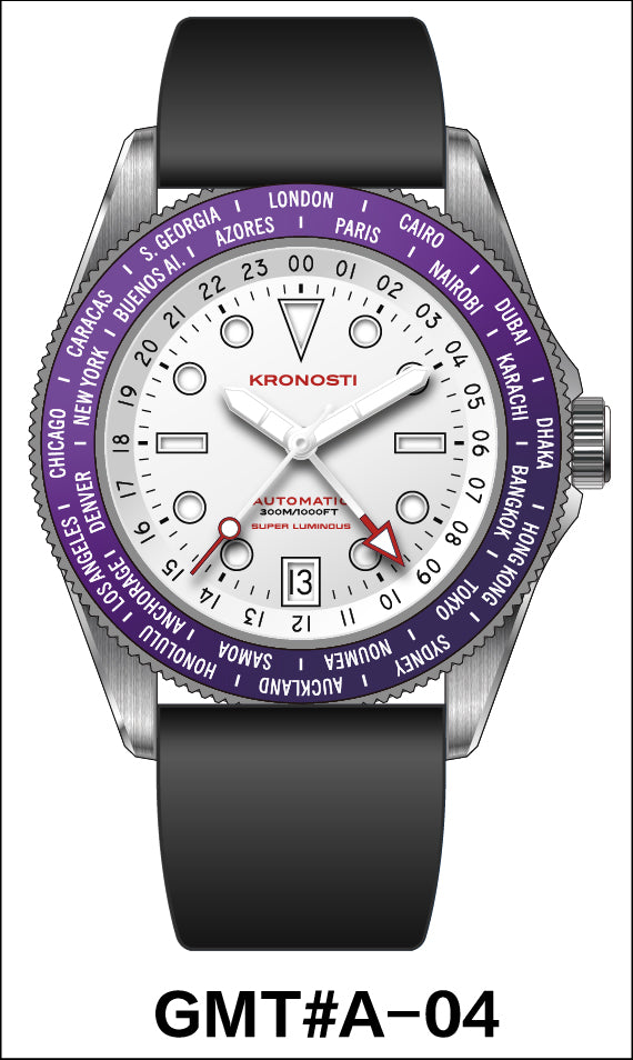 KRONOSTI Deep Explorer – Aurora Titanium GMT Series