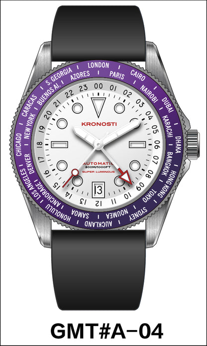 KRONOSTI Deep Explorer – Aurora Titanium GMT Series