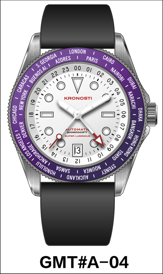 KRONOSTI Deep Explorer – Aurora Titanium GMT Series