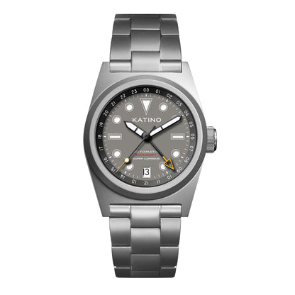 KRONOSTI Shark Shadow Diver – GMT Sunburst Black