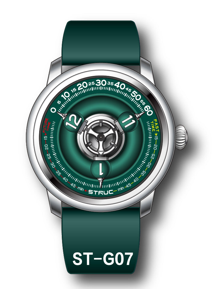 Time Shuttle Mechanical Watch – Redefining Time | Single-Color Chapter Ring