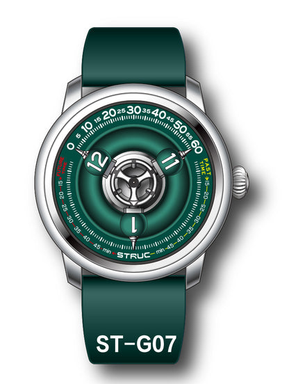 Time Shuttle Mechanical Watch – Redefining Time | Single-Color Chapter Ring