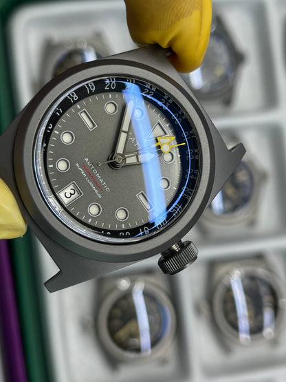 KRONOSTI Shark Shadow Diver – GMT Sunburst Blue