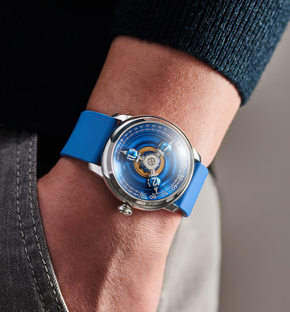 Time Shuttle Mechanical Watch – Redefining Time | Split-Color Chapter Ring