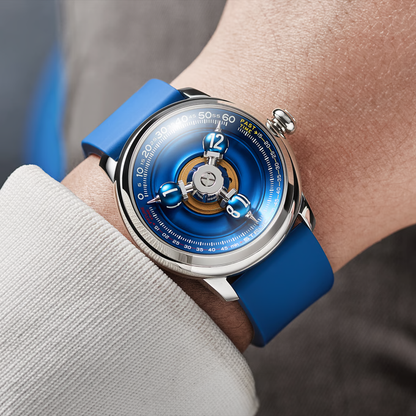 Time Shuttle Mechanical Watch – Redefining Time | Split-Color Chapter Ring