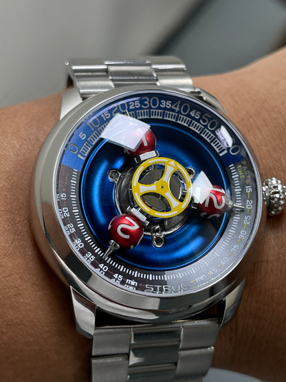 Time Shuttle Mechanical Watch – Redefining Time |Tri-Color Chapter Ring