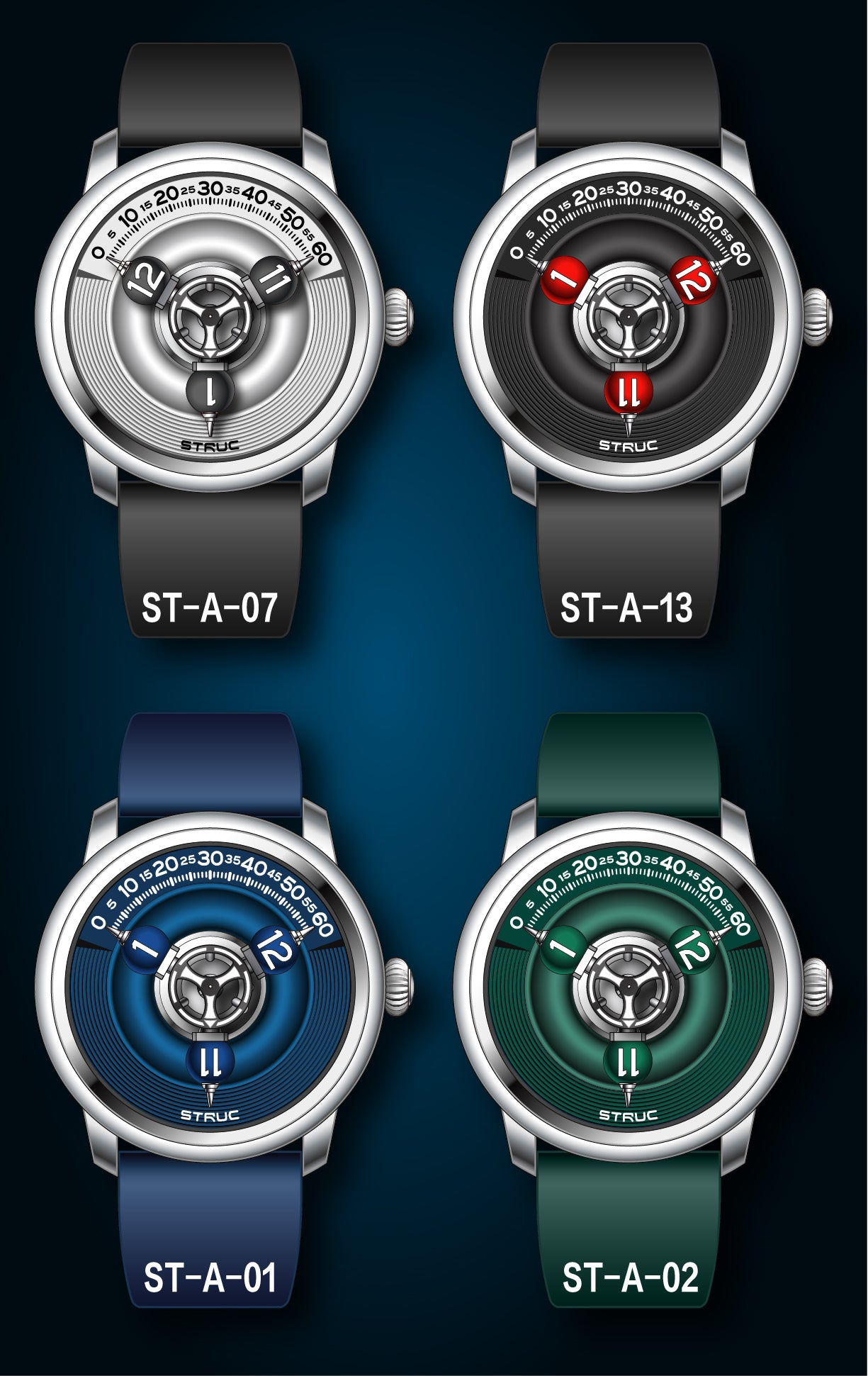 Time Shuttle Mechanical Watch – Redefining Time | Split-Color Chapter Ring