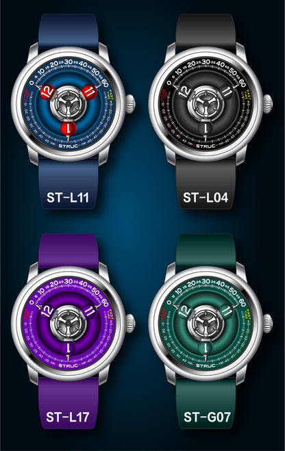 Time Shuttle Mechanical Watch – Redefining Time | Single-Color Chapter Ring
