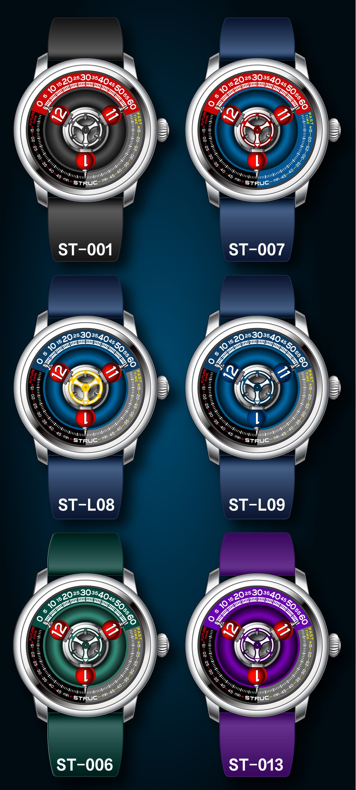 Time Shuttle Mechanical Watch – Redefining Time |Tri-Color Chapter Ring