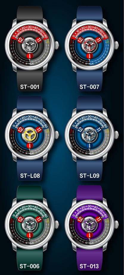 Time Shuttle Mechanical Watch – Redefining Time |Tri-Color Chapter Ring