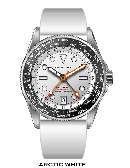 KRONOSTI ATLAS GMT – Ocean Teal Titanium Watch