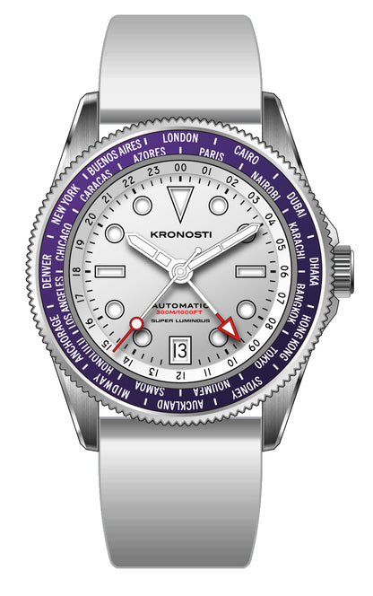 KRONOSTI ATLAS GMT – 300m Titanium Automatic GMT Watch（副本）