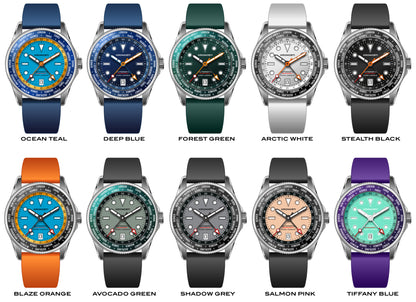 KRONOSTI ATLAS GMT – 300m Titanium Automatic GMT Watch（副本）