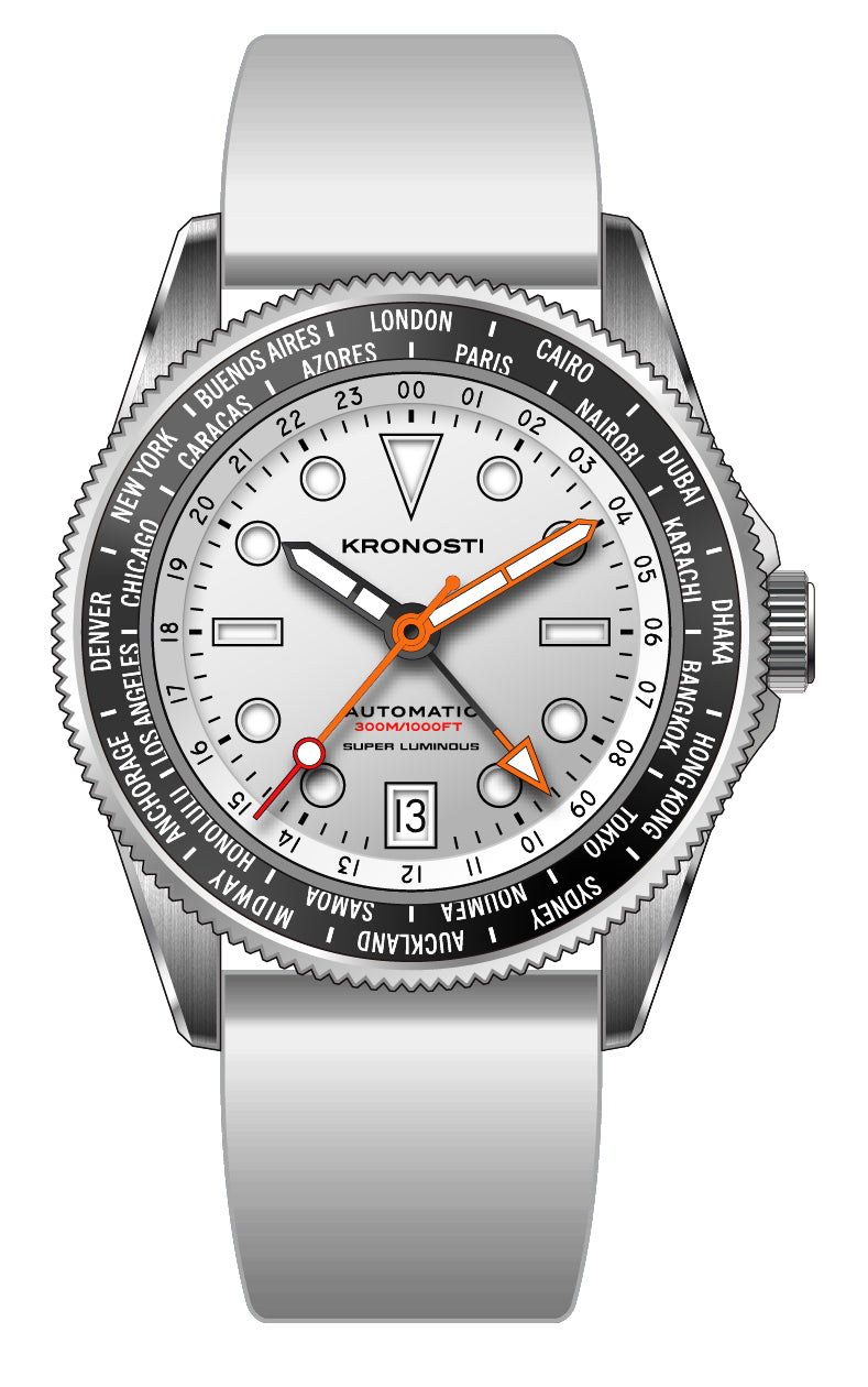 KRONOSTI ATLAS GMT – 300m Titanium Automatic GMT Watch（副本）