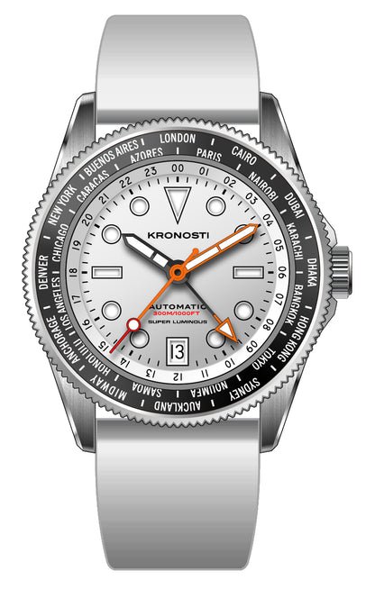 KRONOSTI ATLAS GMT – 300m Titanium Automatic GMT Watch（副本）