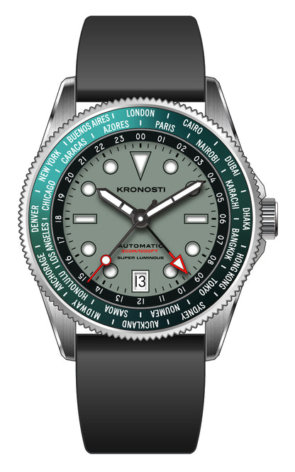 KRONOSTI ATLAS GMT – 300m Titanium Automatic GMT Watch（副本）