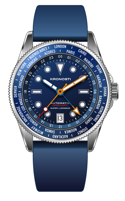 KRONOSTI ATLAS GMT – 300m Titanium Automatic GMT Watch（副本）