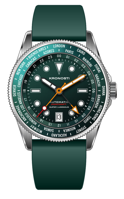 KRONOSTI ATLAS GMT – 300m Titanium Automatic GMT Watch（副本）