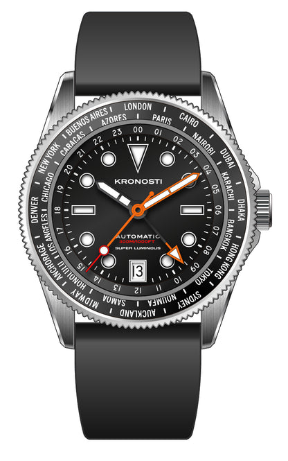 KRONOSTI ATLAS GMT – 300m Titanium Automatic GMT Watch（副本）