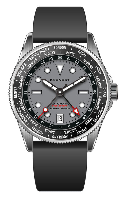 KRONOSTI ATLAS GMT – 300m Titanium Automatic GMT Watch（副本）