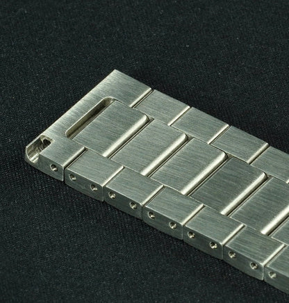 Solid steel bracelet.