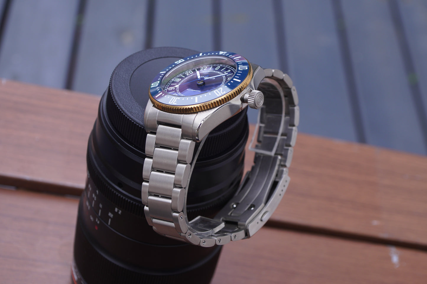 KRONOSTI Deep Explorer – Meteorite Dial (Three-Hand with Date)