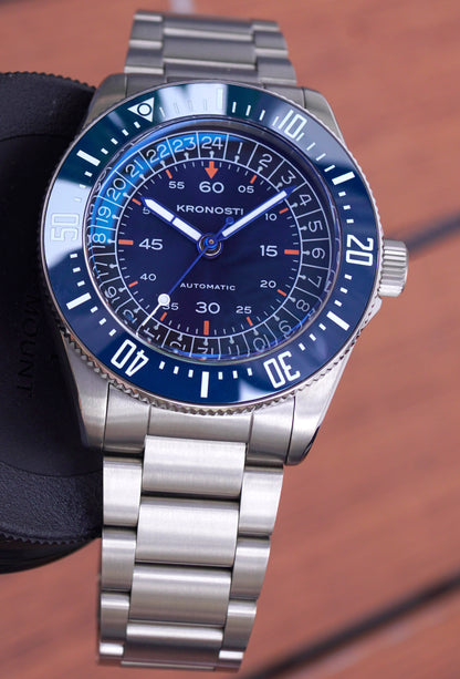 KRONOSTI Deep Explorer – Aurora Titanium GMT Series