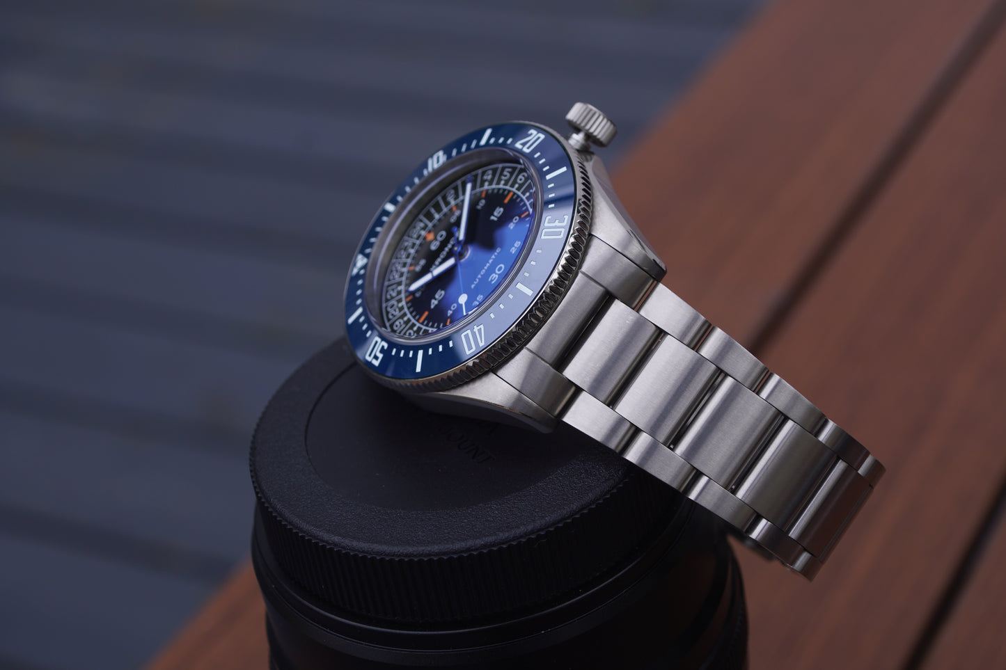 KRONOSTI Deep Explorer – Meteorite Dial (Three-Hand with Date)