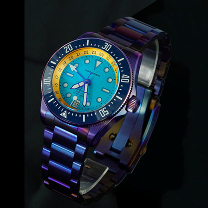 KRONOSTI Deep Explorer – Aurora Titanium GMT Series