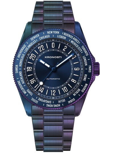 KRONOSTI Deep Explorer – Aurora Titanium GMT Series