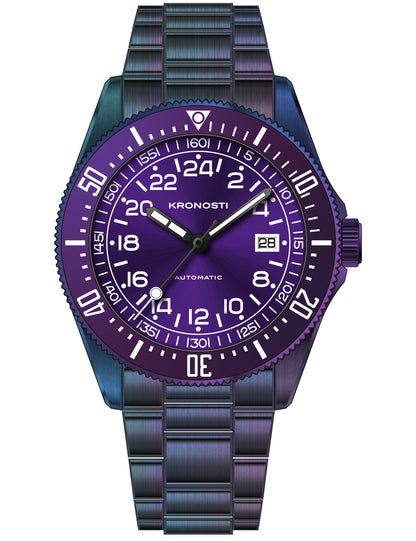 KRONOSTI Deep Explorer – Aurora Titanium GMT Series