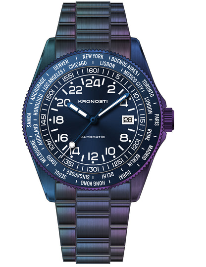 KRONOSTI Deep Explorer – Aurora Titanium GMT Series