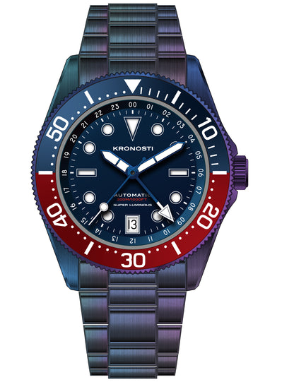 KRONOSTI Deep Explorer – Aurora Titanium GMT Series