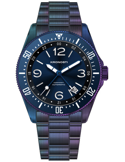 KRONOSTI Deep Explorer – Aurora Titanium GMT Series