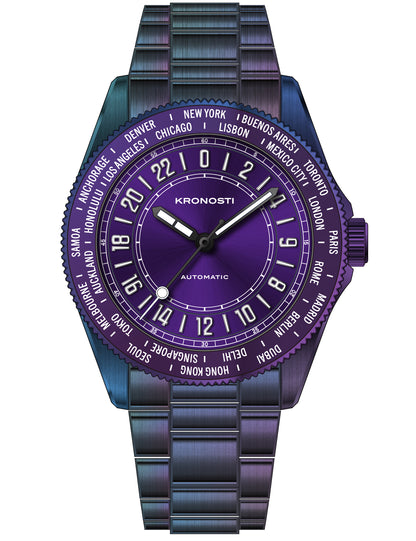 KRONOSTI Deep Explorer – Aurora Titanium GMT Series